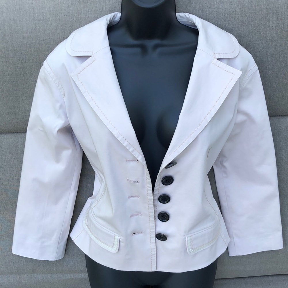 LOUIS VUITTON Cropped Cotton Jacket/Blazer
